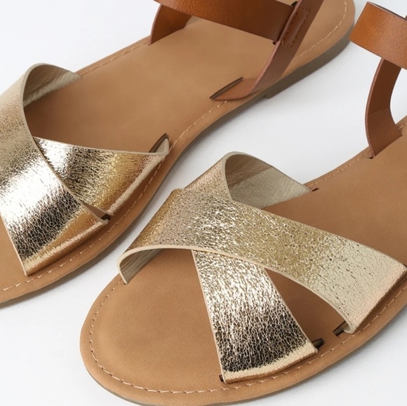 Summer/Gold Sandals - Picture 2 of 2